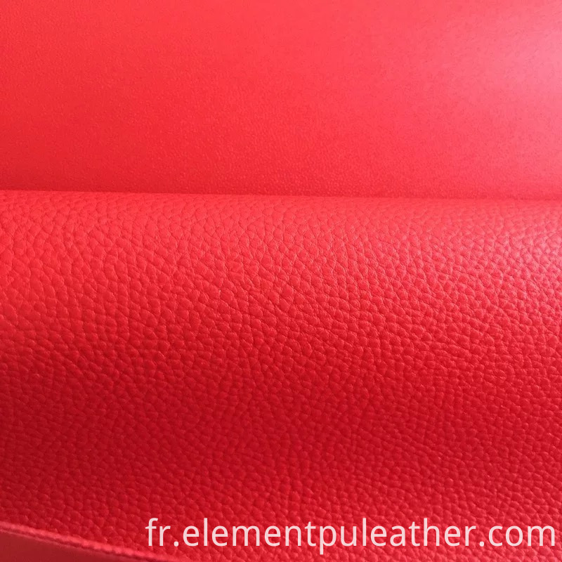 Cuir de grain de litchi Litchi Grain Pu Leather